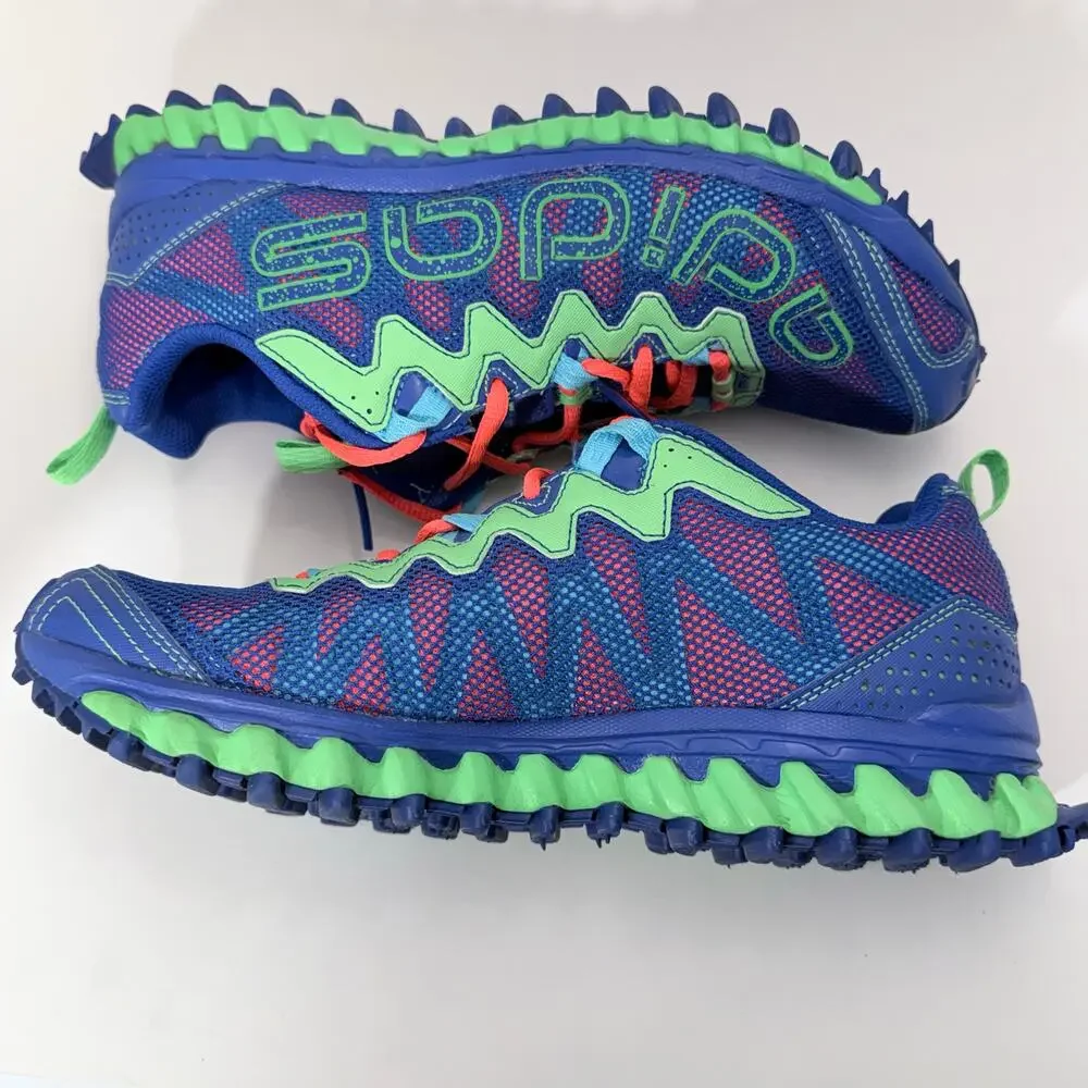 Adidas Vigor TR Cobalt Blue / Green Running Athletic Shoe, Women's Size 8 - Picture 3 of 11